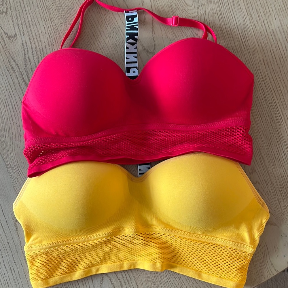 Victoria’s Secret Pink bralette, lightly padded, Sz L, bundle deal